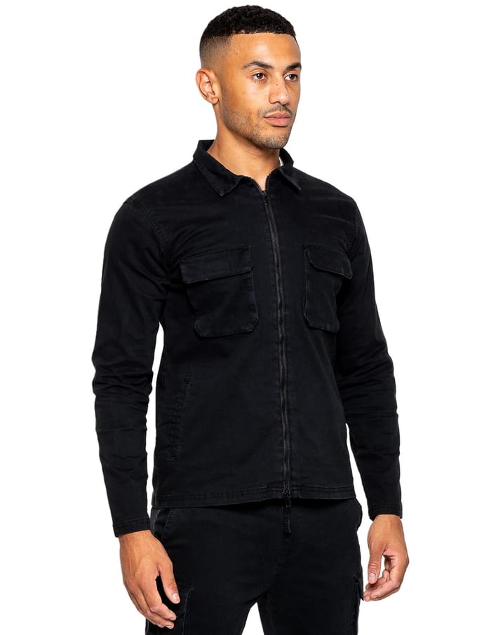 Enzo | Heren Cargo Overshirt Jas
