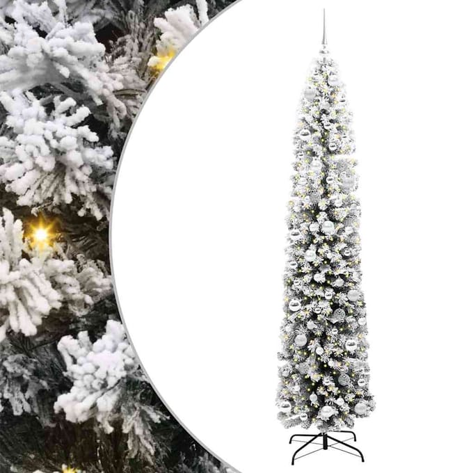 vidaXL - Kunstkerstboom - Groen - 210 - cm - PVC - en - Staal - en - Kunststof