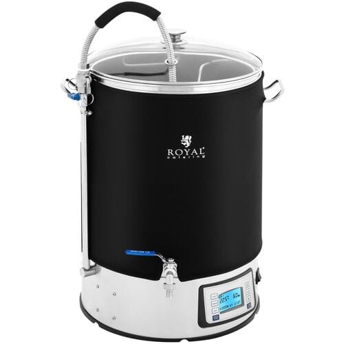 Royal Catering Brouwketel met isolatie - 40 L - 2500 W - 10 - 100 °C - RVS - LCD display - Timer 10012888
