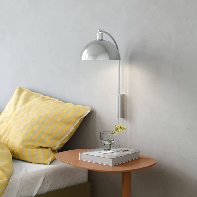 Nordlux Wandlamp Ellen 20 met kabel + stekker, chroom
