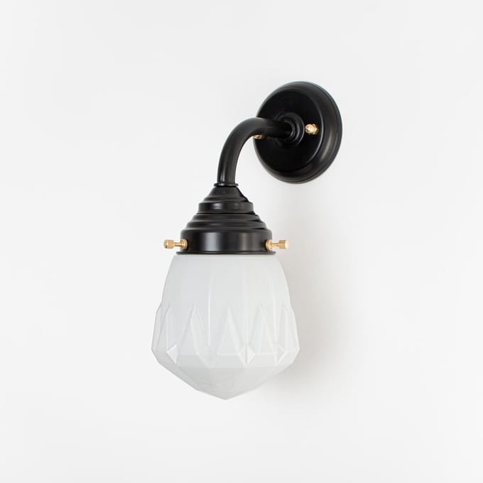 Buitenlamp - Wandlamp Rocket Curve Zwart - Art Deco Trade