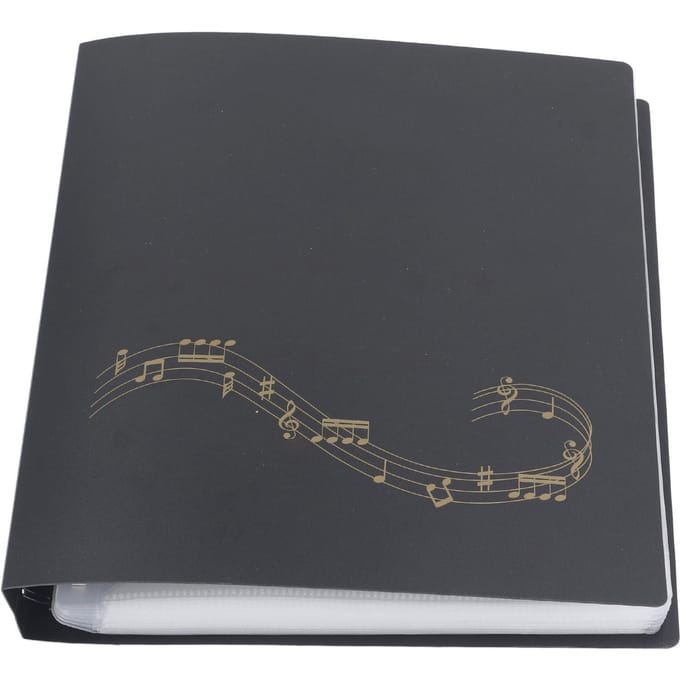 Bladmuziekmap PP 60 pagina's capaciteit Beschrijfbare muziekbladmap Papieropslaghouder gray
