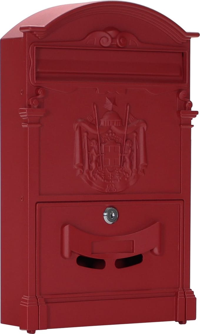 Rottner Brievenbus Sophia Rood - 41x26x9cm