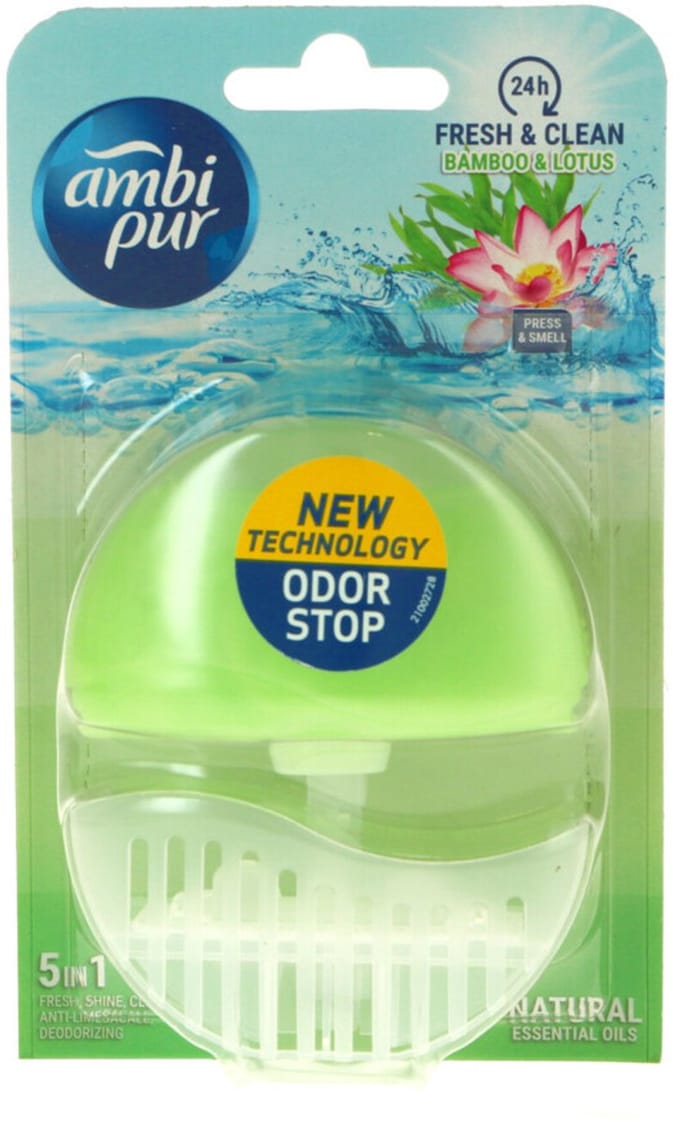 12x Ambi Pur Toiletblok Starterkit 5in1 Bamboo & Lotus