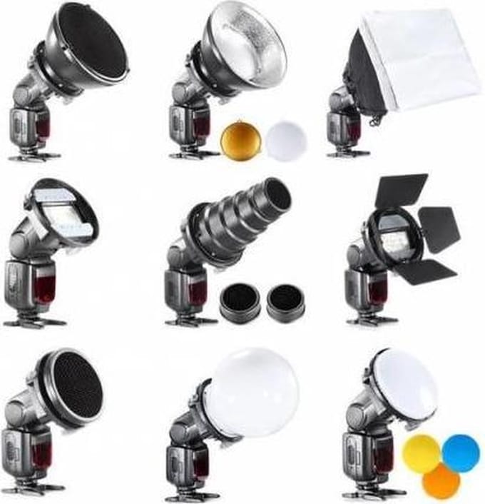 Bresser Accessoireset voor Speedlite Flitser BR-SET 9-delig