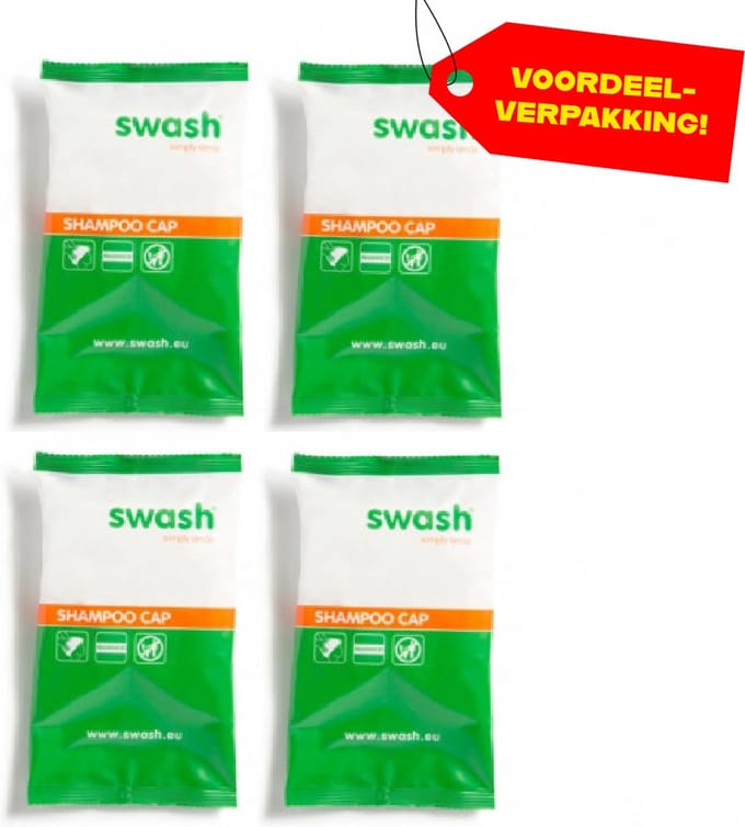 4x Swash Shampoo Cap Geparfumeerd - Voordeelverpakking!