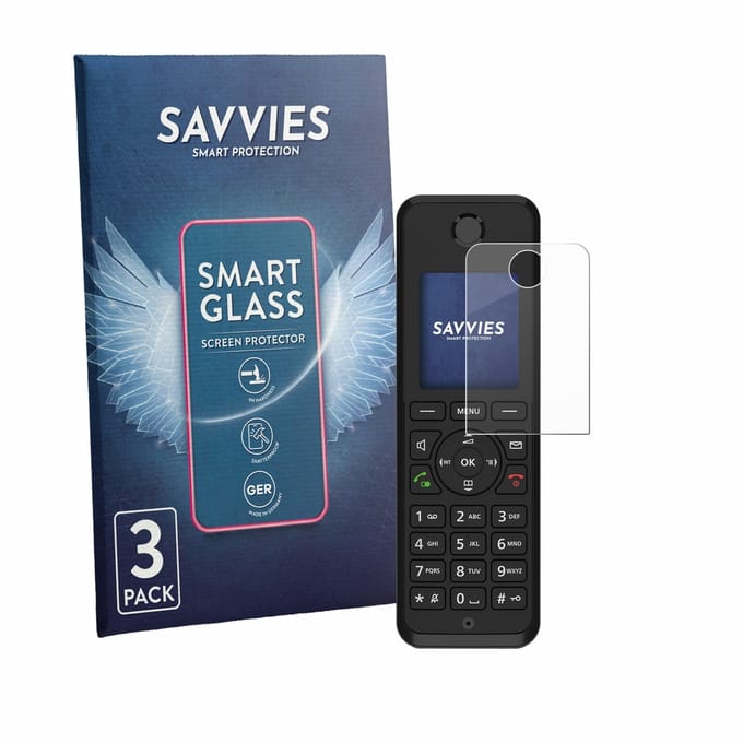 3 Stuks Savvies Screenprotector - geschikt voor Fritz!Fon M3 - beschermfolie glas transparant