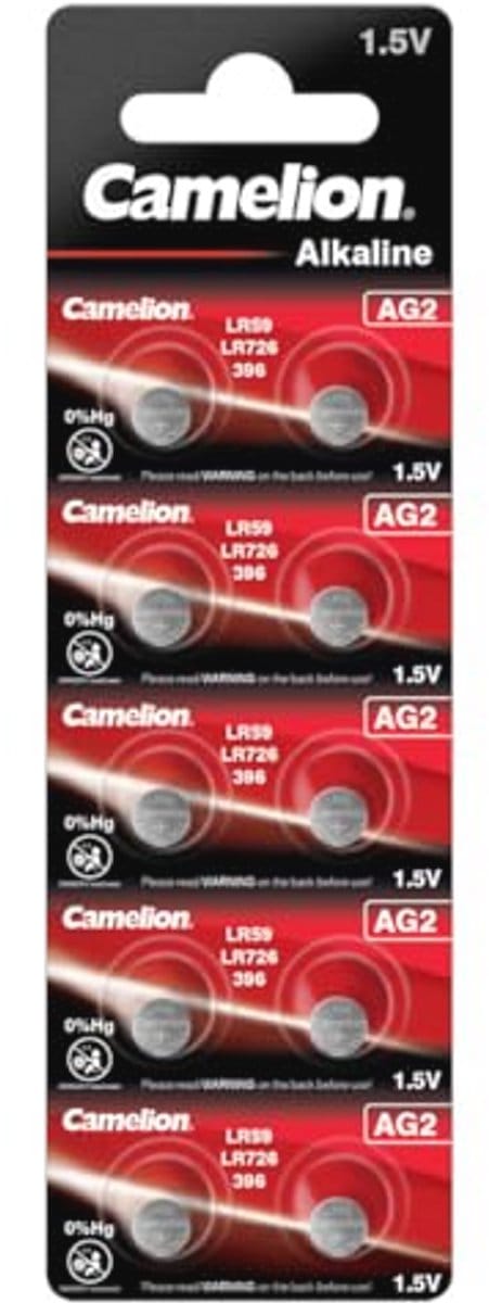 Knoopcellen AG2 1,5 V - Verpakking van 10 Stuks
