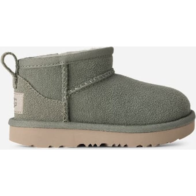 UGG® Classic Ultra Mini for Kids in Shaded Clover, Size 8, Twinface/Polyester/Wool