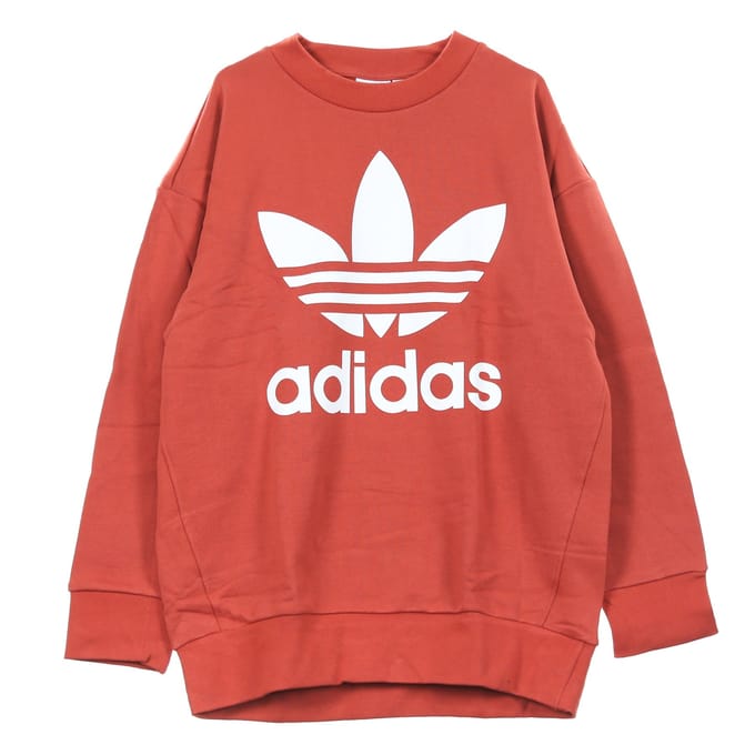 Tref Over Crew Shift herensweatshirt met ronde hals oranje