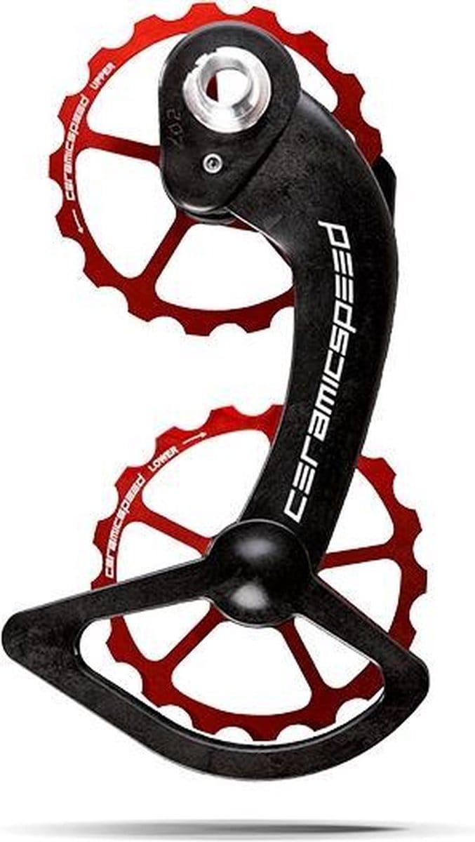 Ceramicspeed Oversized Pulley Wheel System Shimano 10 + 11S Alloy Rood