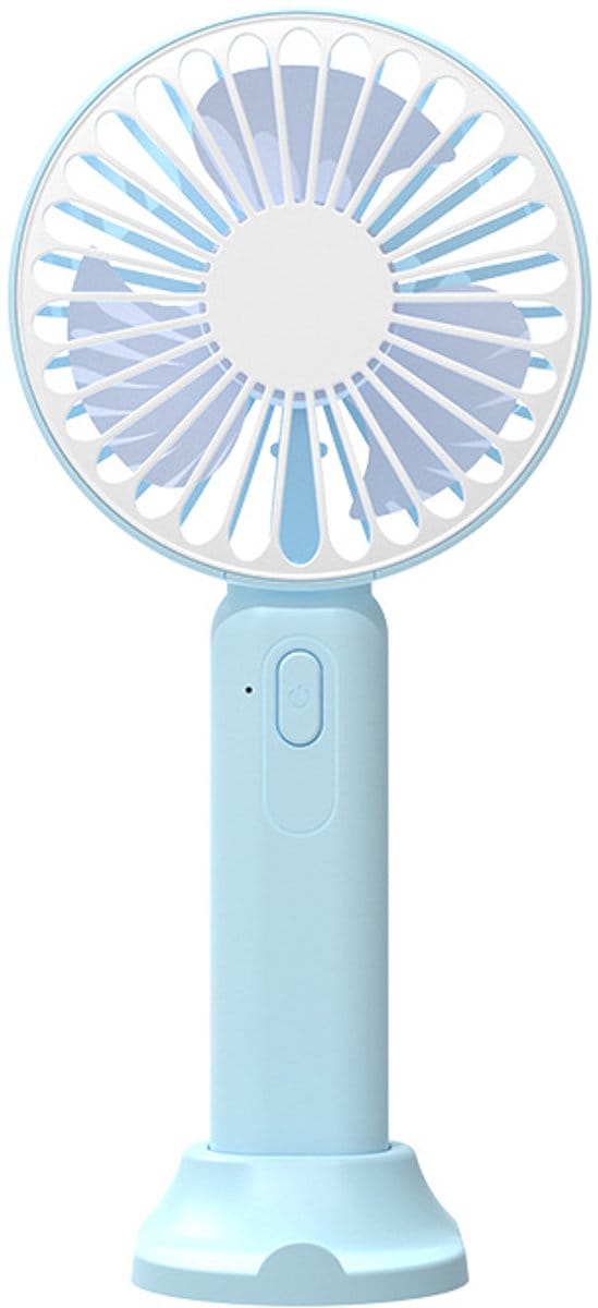 Mini Ventilator – Stille Bureau Ventilator, Sterke Wind, 3 Snelheden, USB Oplaadbaar Voor Wimpers, Binnen & Buiten