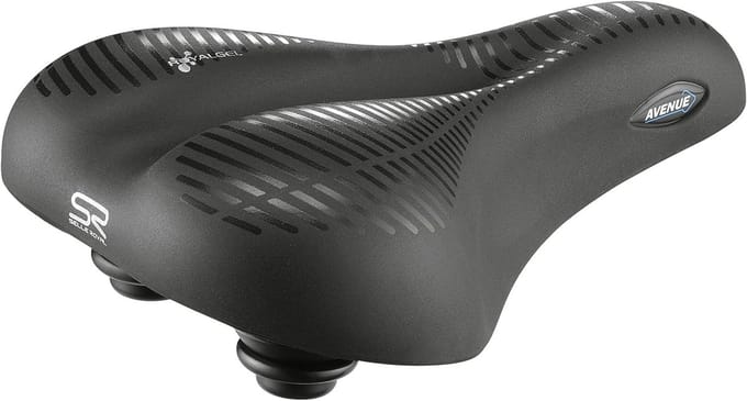 Comfortabel Dames Fietszadel Zwart - Geschikt voor Lange Ritten