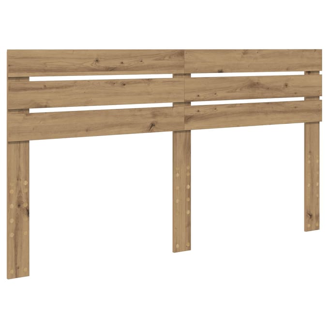 vidaXL Hoofdbord Artisan Eiken Bewerkt hout