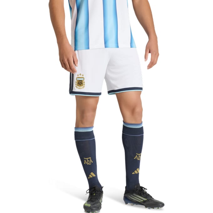 Adidas Argentina Korte Broeken Heren - Wit - Maat L - Poly Mesh