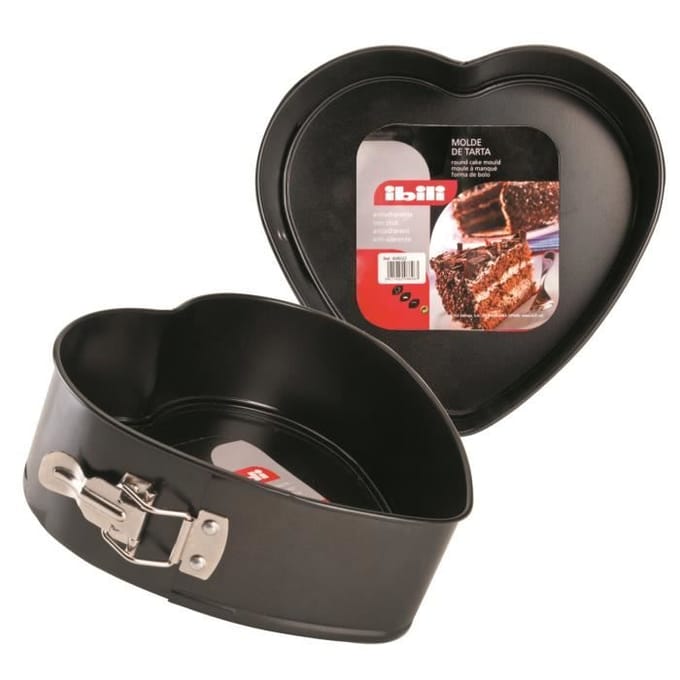 Cakevorm - Ibili - 826022 - Anti-aanbak - Afneembaar - Hart 22 cm