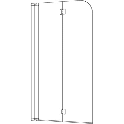 Koralle MyDay folding shower door type BF2A L 132,left opening