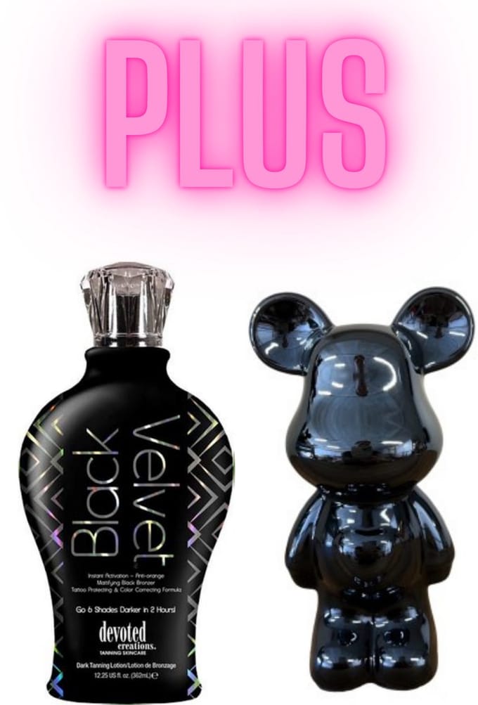 Devoted Creations Black Velvet 360 ml PLUS Keramische Beer Zwart 18 cm !