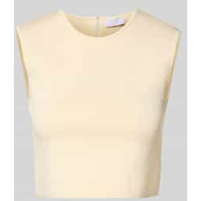 Korte top met ronde hals