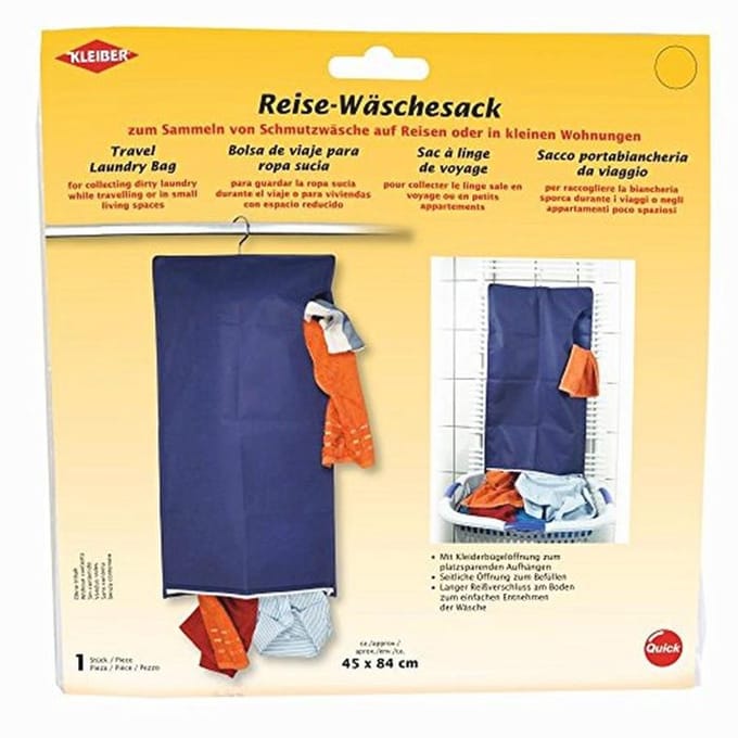 Reiswaszak Blauw - Ruimtebesparende Oplossing voor Vuilwas