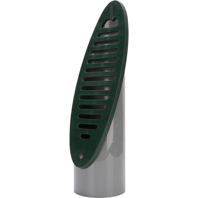 Tuinafvoer Emitter PVC Afneembaar Rooster Schuin Aflopend Tuinafvoer voor Afvoersysteem Groen black