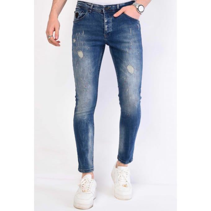 Heren Denim Jeans Slim Fit - 1068 - Blauw