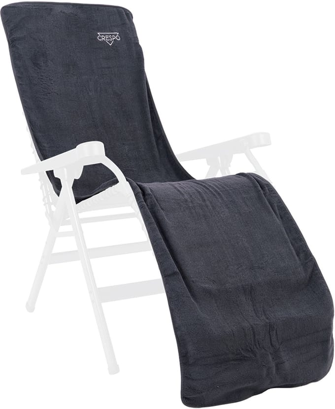 Crespo - Badstof stoelhoes L - Relaxstoelen - Grijs