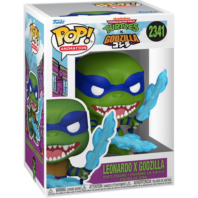Funko Godzilla x Turtles POP! Animation Vinyl Figure Leonardo X Godzilla 9 cm POP! Figuur