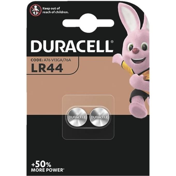 Set van 2 alkaline batterijen voor knopmeter oude stijl P2R LR44