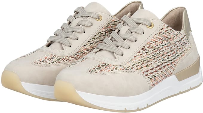Nabukino lage sneakers met veters