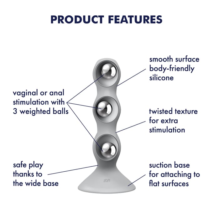 Satisfyer 'Triple Ball-R, 18 cm