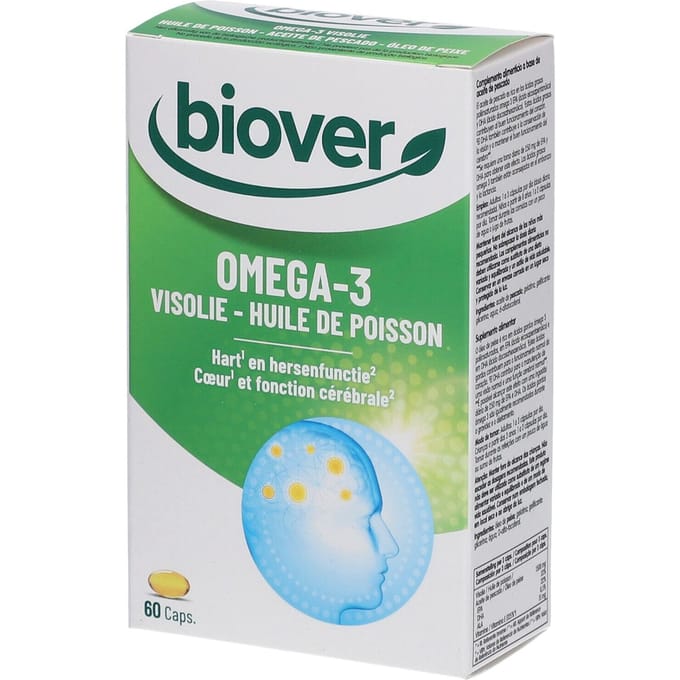 Biover Omega 3 visolie 60 Capsules