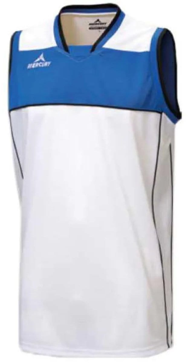 Mercury Equipment Utah Mouwloos T-shirt Wit,Blauw L Man