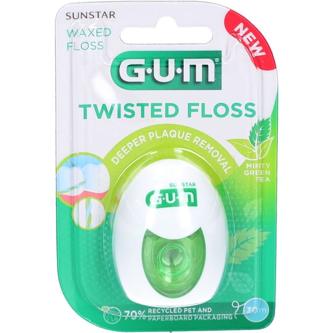 GUM Twisted Floss Tandzijde - 30 meter