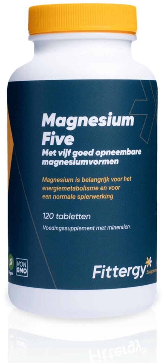 Fittergy Supplements - Magnesium Five - 2 x 120 tabletten - Voordeelverpakking
