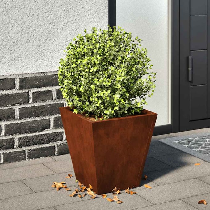 vidaXL - Plantenbak - 30x30x30 - cm - weervast - staal
