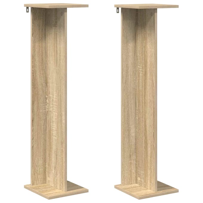 vidaXL - Plantenstand - 2 - st - Sonoma - Eiken - 25 - x - 25,5 - x - 100,5 - cm