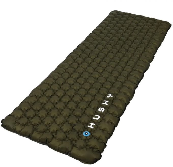 Husky opblaasbare slaapmat Flippy 8,5 - R-waarde 6 - Khaki Groen