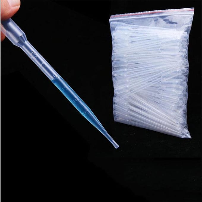 5/10/20/100PCS Plastic Maatpipet Druppelaar 3ml Capaciteit Lab Laboratorium Transparant 100PCS
