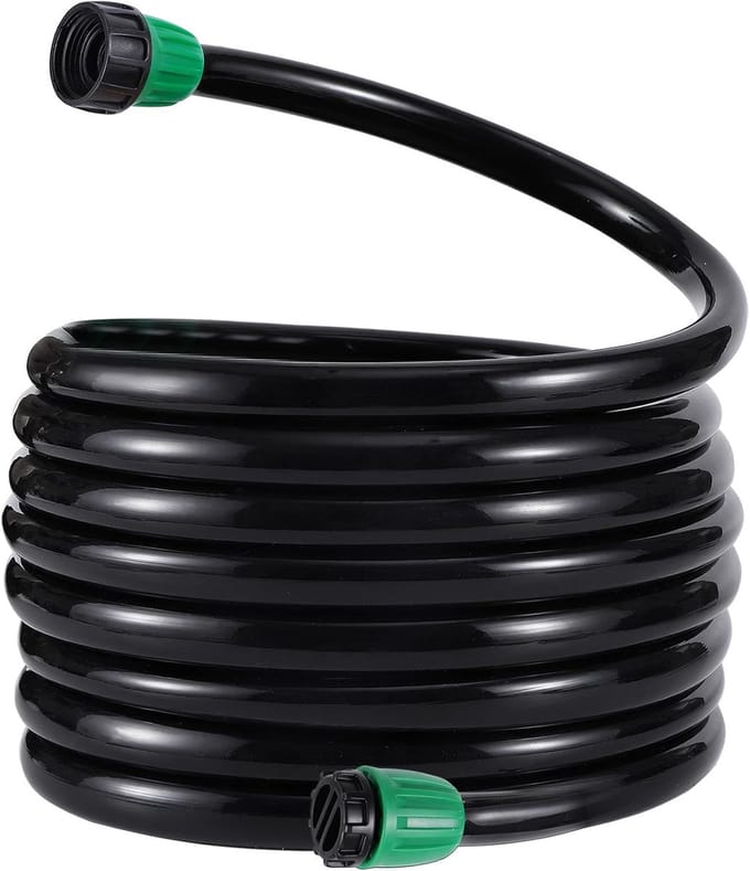 1/2" PVC slangenpakket 10 meter inclusief eindstuk en adapter