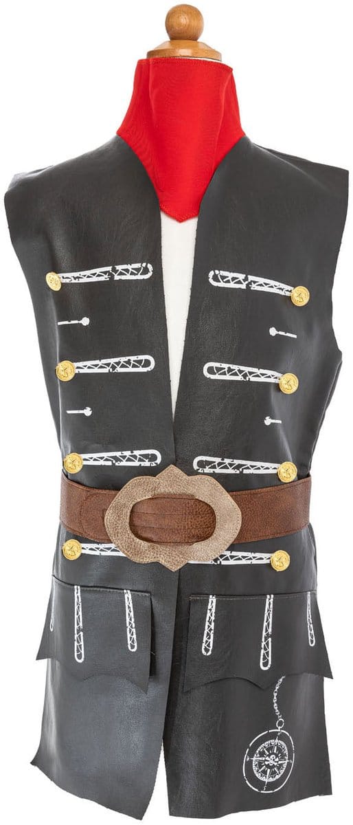 Verkleedset Piratenvest en Riem, 7-8 jaar