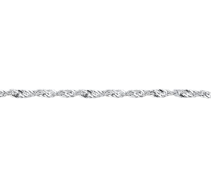 Zilveren Collier singapore 2 1002236 50 cm