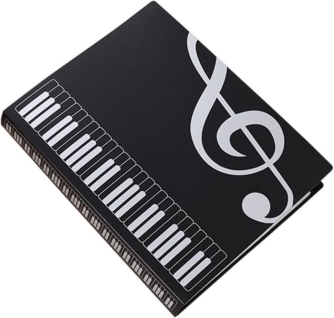 Showalbum Bladmuziek Map-A4-80 pagina's-Zwart