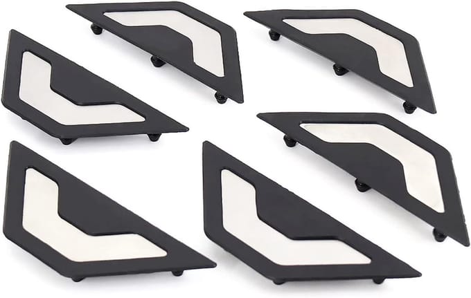Motorfiets Voetsteunen - Pedaal Plaat - Verbeterde Rijervaring - Antislip Ontwerp - One Size - Zwart