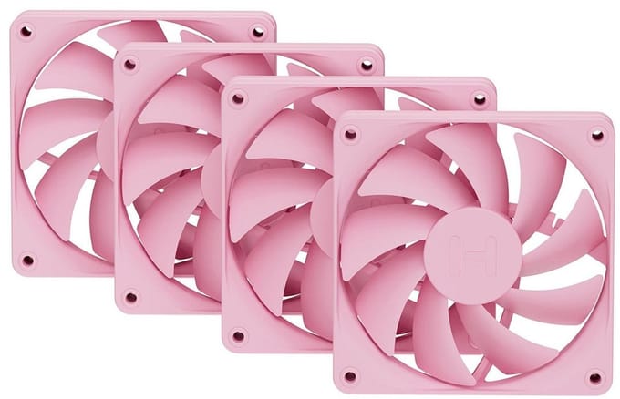 HYTE FA12 FAN - (Strawberry Milk / Pink) 4-pack - Case ventilator - 120mm - Pink - 28 dBA