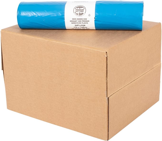 Containerzak blauw - 240 l - T70 SUPERDIK restafval - 20 zakken