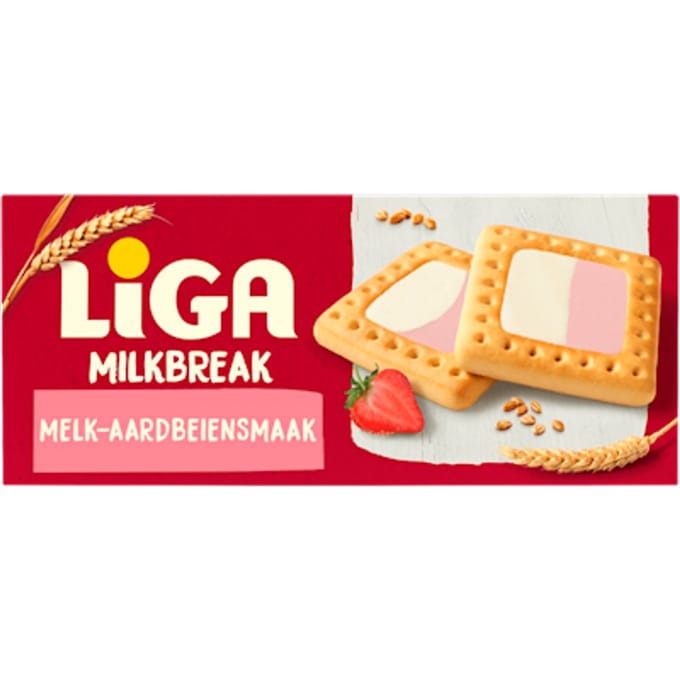 Milkbreak koekjes melk aardbei