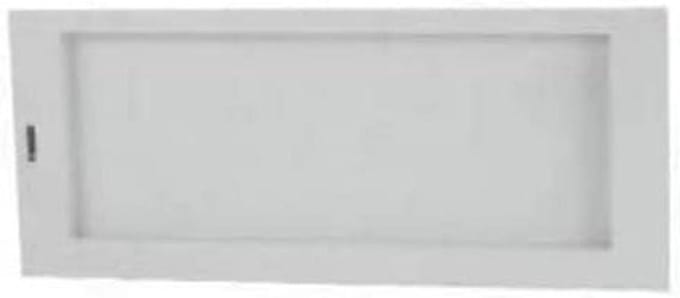 Knipperplaat - Blindplaat paneel - Installatie afwerking - Standaard afmetingen - 355 x 16 cm - Grijs