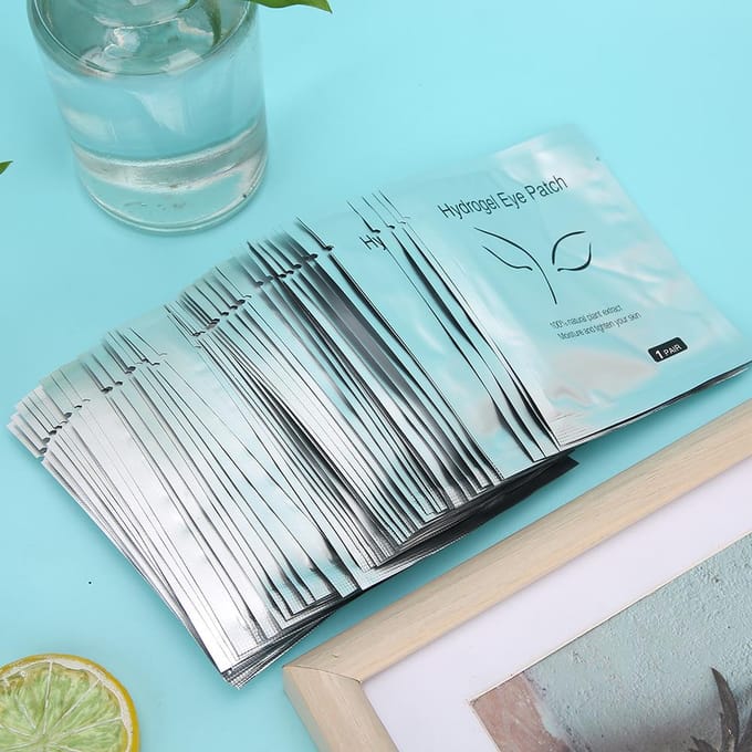 50 Paar Wimperpads Wimperextensions Hydraterend Graften Wimper Oogpatches Stickers white
