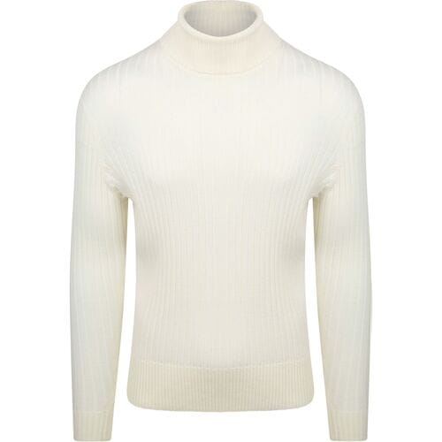 Suitable Coltrui Rib Merino Off White - Maat M - Heren